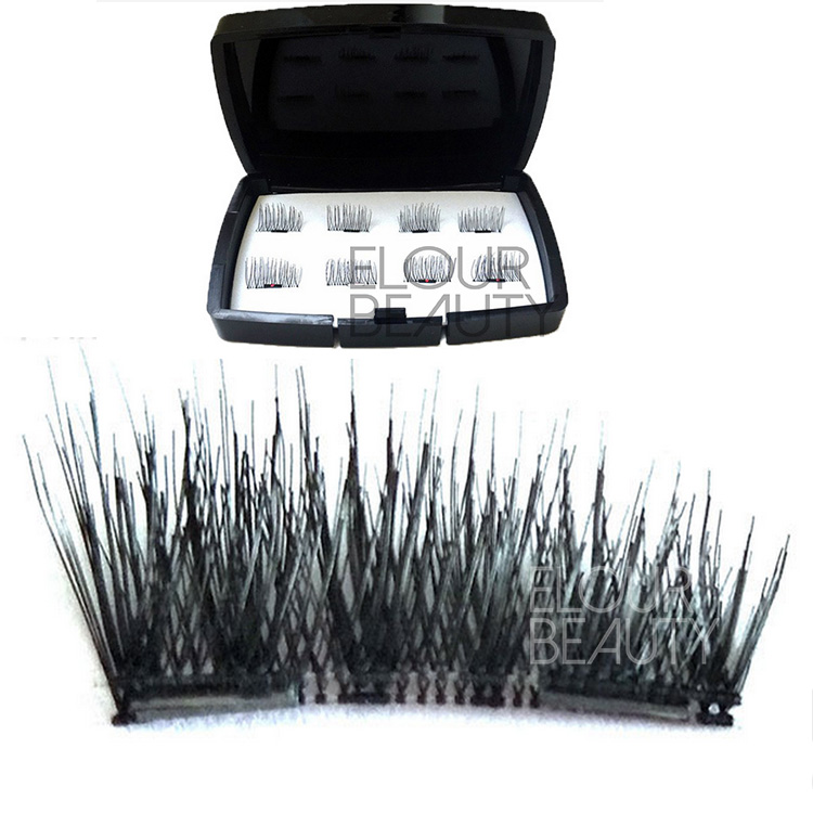 No glue magnetic reusable false eyelashes private label EA87 